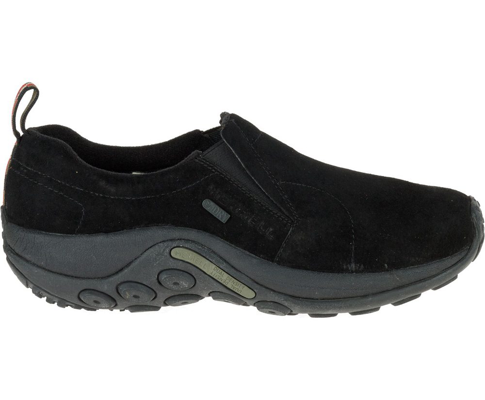 Merrell Slip Ons Black - Jungle Moc Waterproof - Mens 39XRHEKPN